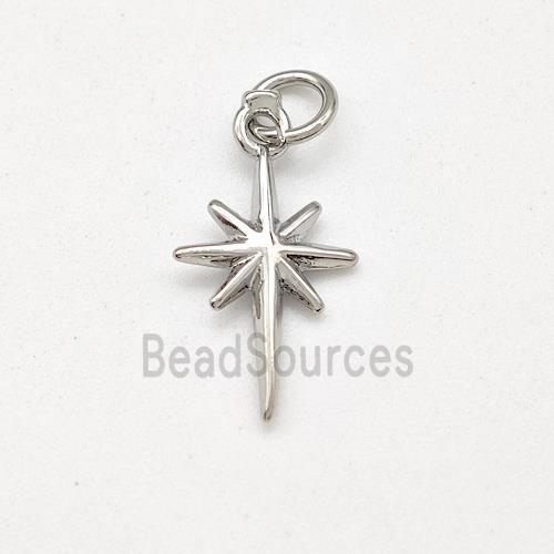 Copper Northstar Pendant Platinum Plated