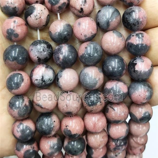 Peach Jade Beads Smooth Round Dye
