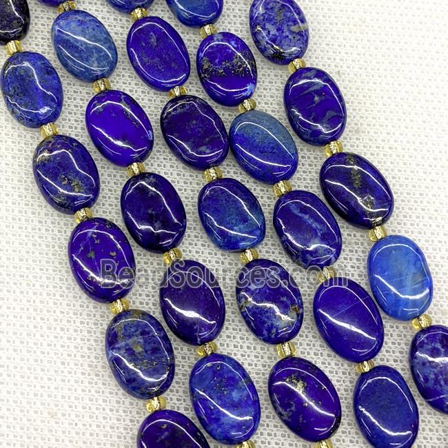 Natural Blue Lapis Lazuli Oval Beads