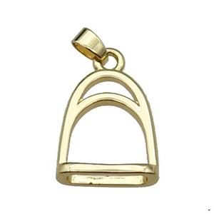 copper cage pendant gold plated, approx 17-20mm