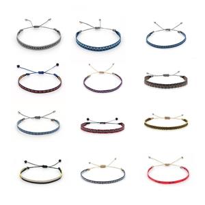 nepal style Handmade braid Bracelet, adjustable, mixed, approx 8mm, 16-24cm length