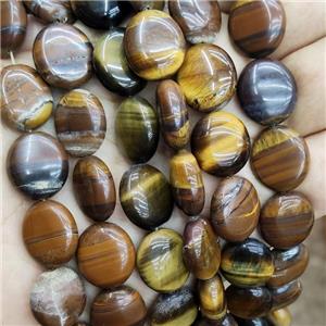Natural Tiger Eye Stone Oval Beads, approx 14-16mm