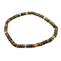 Tiger Eye Stone Bracelet Stretchy, approx 4mm