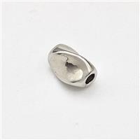 Copper Twist Beads Platinum Plated, approx 5-8mm