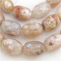 Cherry Agate barrel Beads, approx 13x18mm