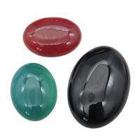 Agate oval Cabochon, mixed, approx 20x30mm
