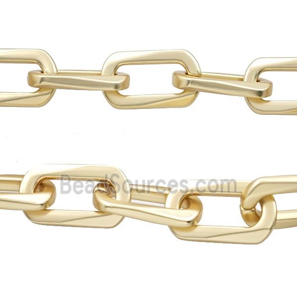 Aluminium Chain Duck Matte Gold