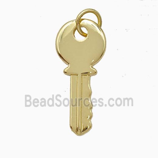 Copper Key Pendant Gold Plated