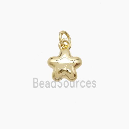 Copper Star Pendant Gold Plated