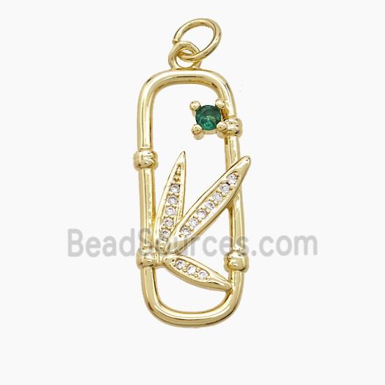 Copper Dragonfly Pendant Pave Zirconia Gold Plated