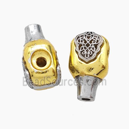 Tibetan Style Copper Guru Beads Antique Silver Gold