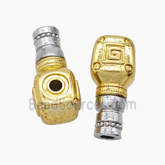 Tibetan Style Copper Guru Beads Antique Silver Gold