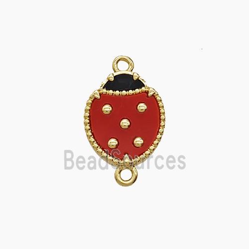 Copper Pendant Pave Zircon, Gold Plated