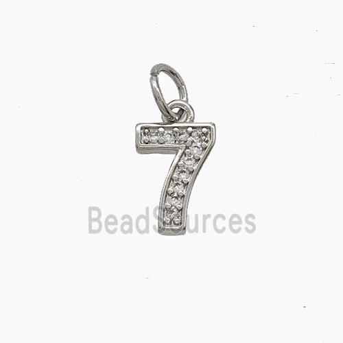 Copper Pendant Pave Zircon, Gold Plated