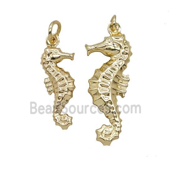 Copper SeaHorse Pendant Gold Plated