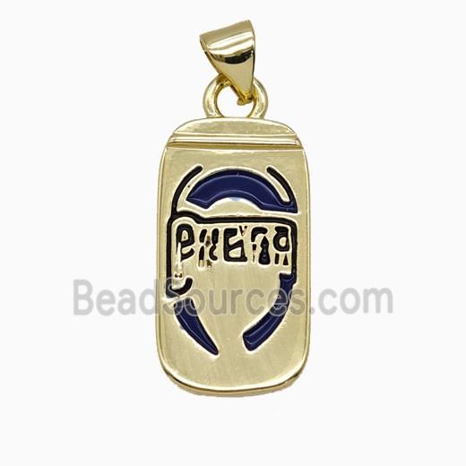 Copper Pendant Bottle Gold Plated