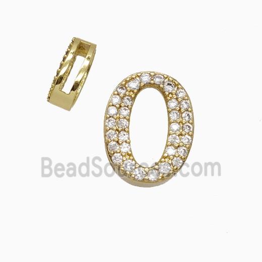 Copper Bead Pave Zircon, Platinum Plated