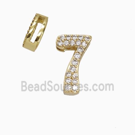 Copper Bead Pave Zircon, Platinum Plated