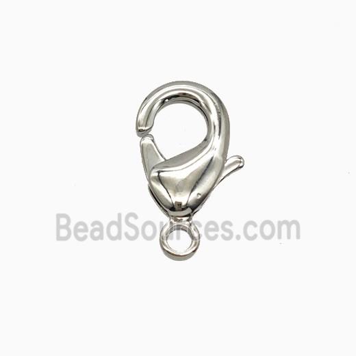 Copper Connector Clasp, Platinum Plated