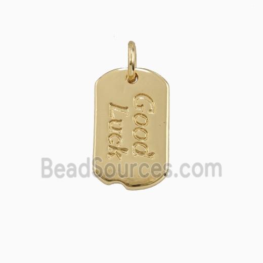 Copper Pendant, Platinum Plated