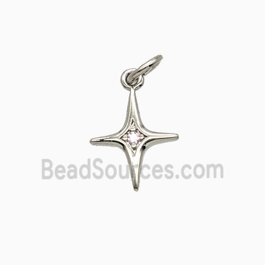 Copper Pendant, Platinum Plated