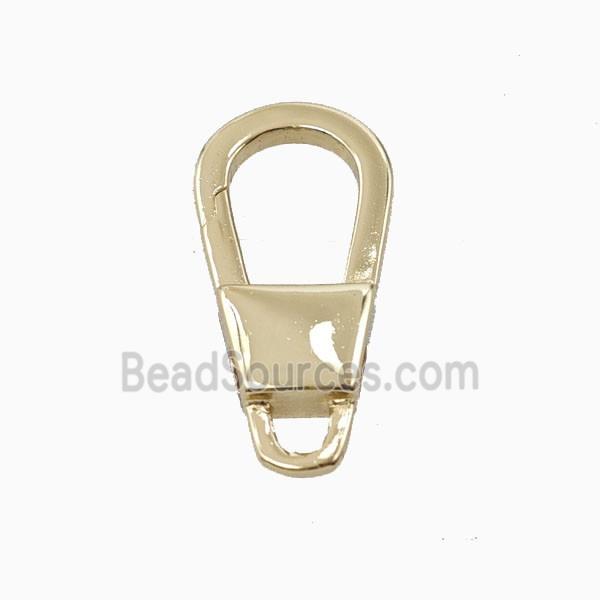Copper Carabiner Clasp Gold Plated