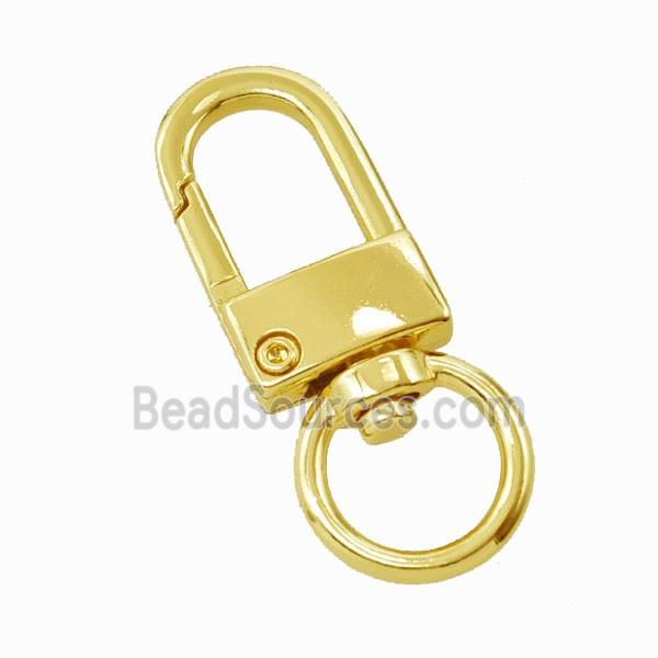 Copper Carabiner Clasp Gold Plated
