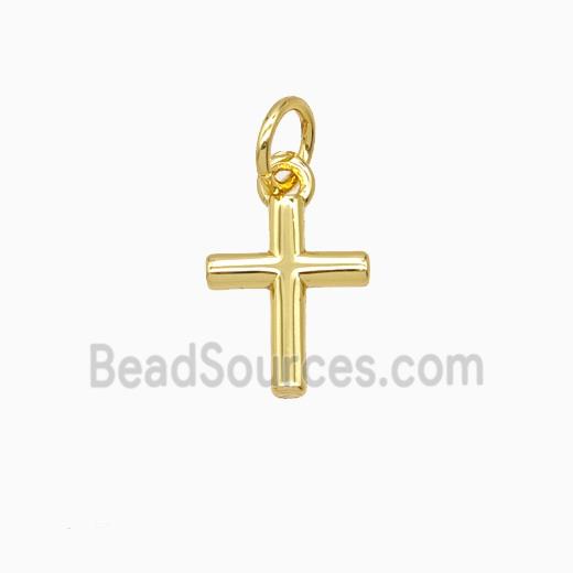 Copper Cross Pendant Gold Plated