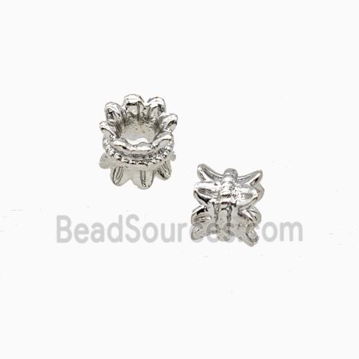 Copper Beadcaps Double Platinum Plated