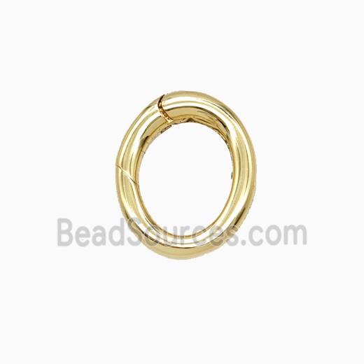 Copper Carabiner Clasp Gold Plated