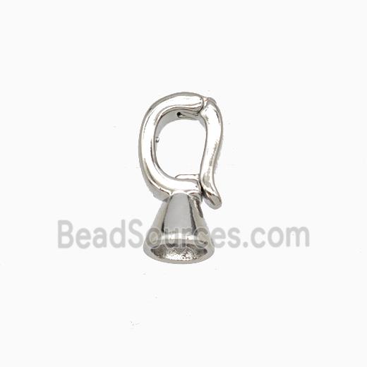 Copper Clasp Platinum Plated