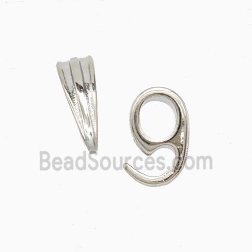 Copper Clasp Platinum Plated