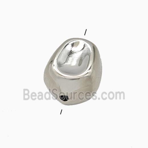 Copper Bead Platinum Plated
