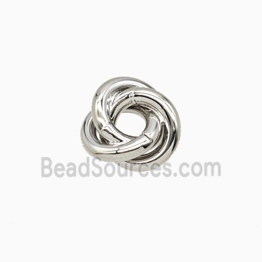 Copper Bead Pave Zircon, Gold Plated