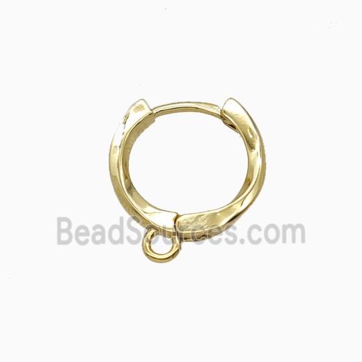Copper Earring, Gold Plated