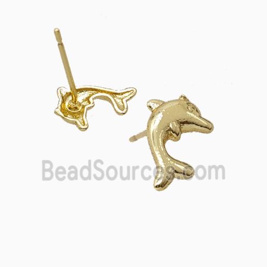 Copper Earring, Gold Plated