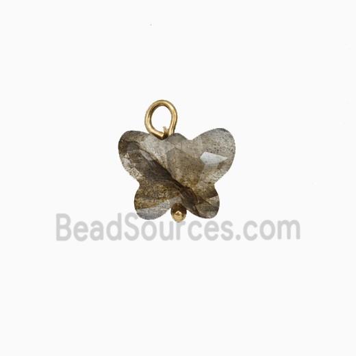 Labradorite Butterfly Pendant