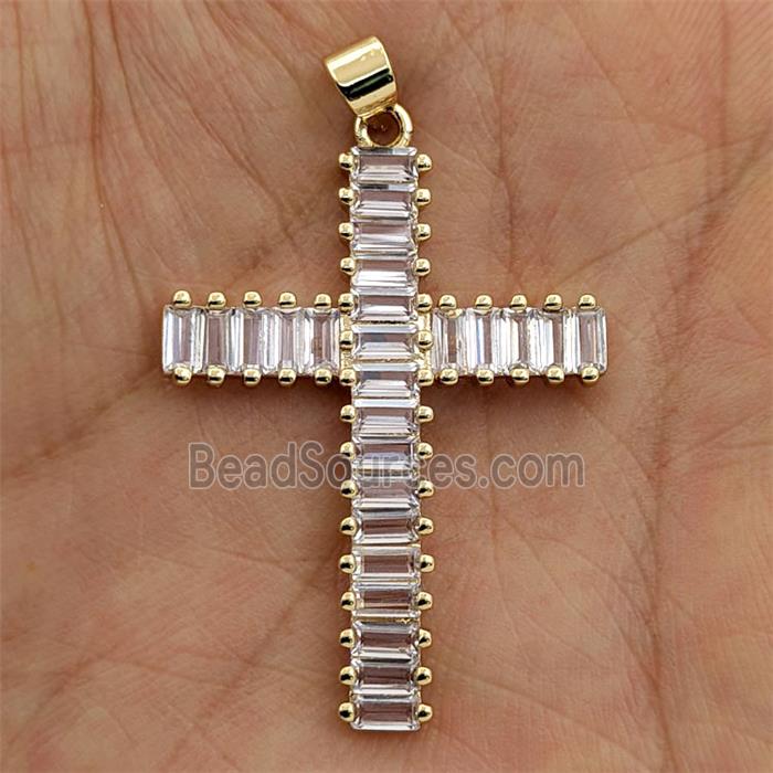 Copper Bead Pave Zircon, Gold Plated