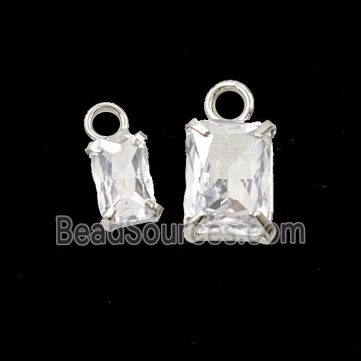 Copper Pendant Pave Zircon, Gold Plated