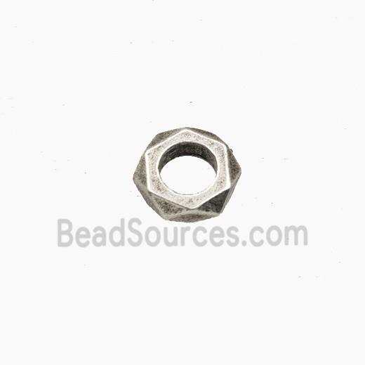 Copper Rings Beads Antique Silver