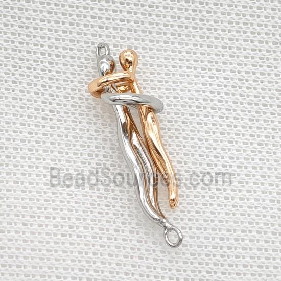 Copper Couple Connector Platinum Rose Gold