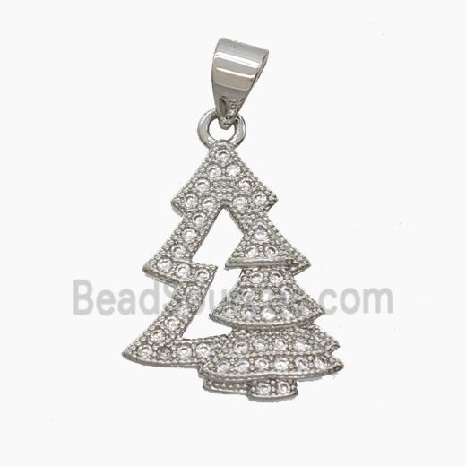 Copper Pendant Pave Zircon, Gold Plated