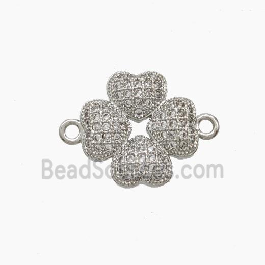 Copper Pendant Pave Zircon, Gold Plated