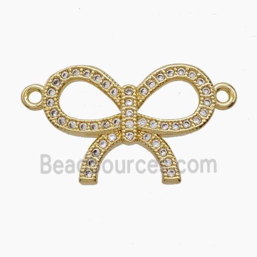 Copper Pendant Pave Zircon, Gold Plated