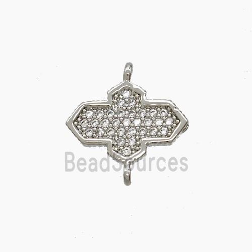 Copper Pendant Pave Zircon, Gold Plated