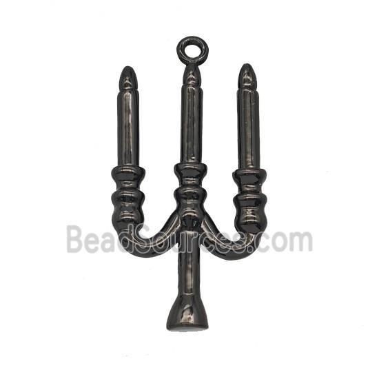 Halloween Candler Charms Copper Pendant Black Plated