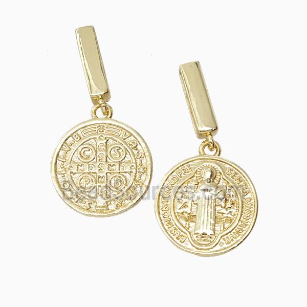 Copper Saint Jude Pendant 18K Gold Plated