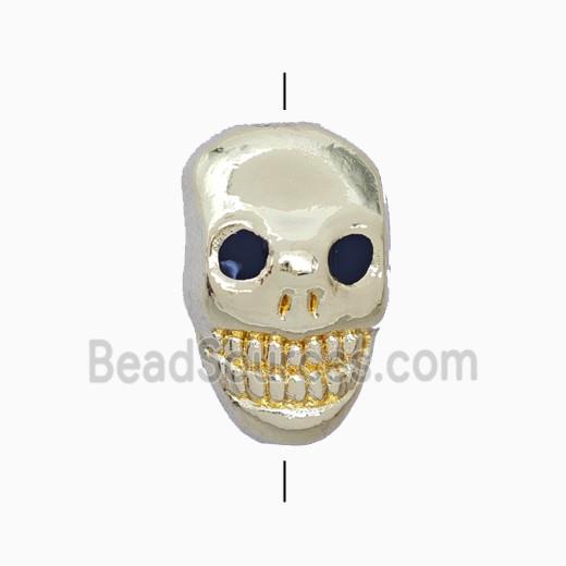 Copper Pendant Pave Zircon, Gold Plated