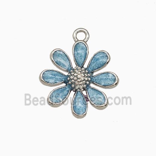 Copper Pendant Pave Zircon, Gold Plated