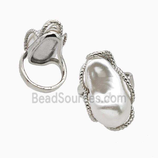 Copper Ring Pave Zircon, Gold Plated